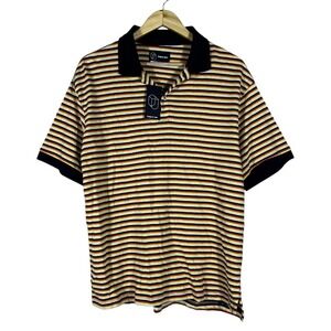 NWT Original Use Striped Knit Polo Shirt Multicolor Retro Streetwear Size M